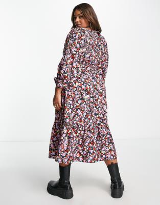 jersey smock dress midi