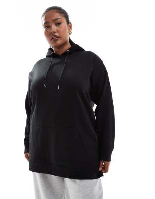 Yours - Sweat à capuche basique - Noir