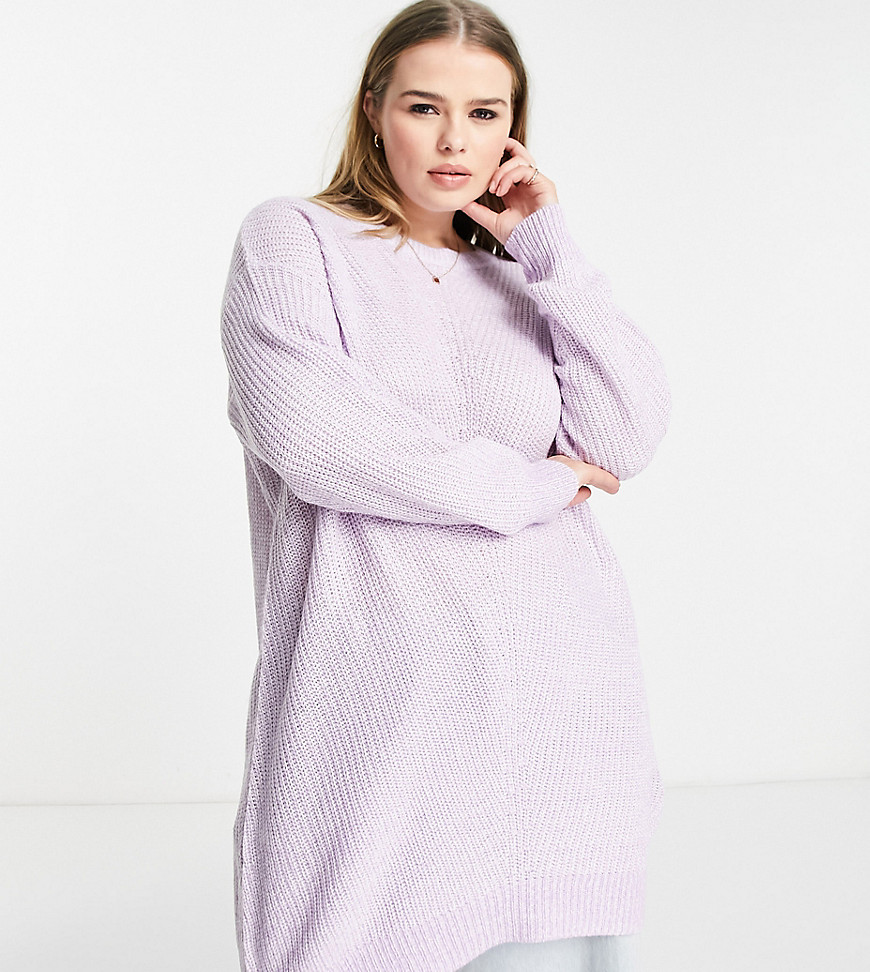 Yours sweater in lilac-Purple