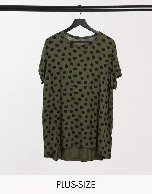 khaki animal print shirt