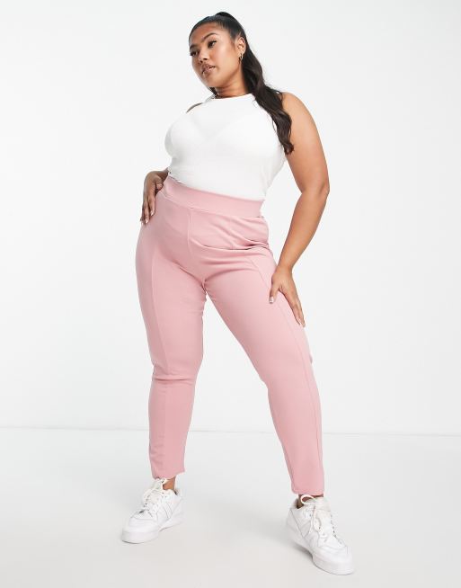 Yours tapered trouser in blush pink, 4 of 4