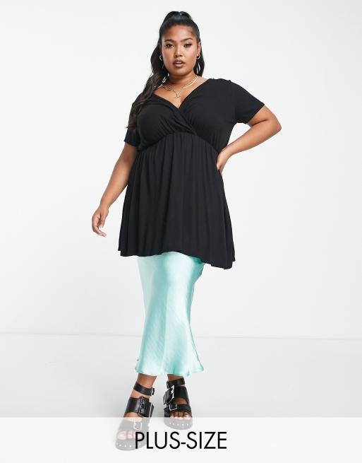 Dressy black tops plus cheap size