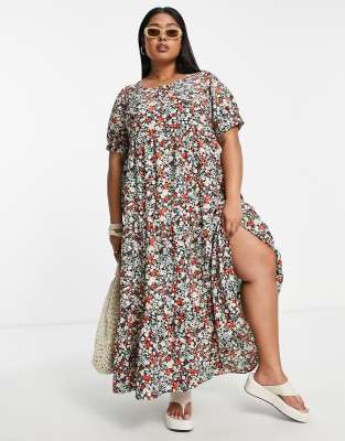 tiered smock dress plus size
