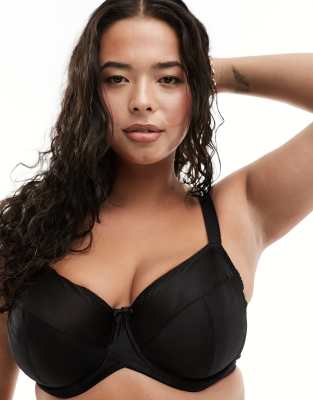 YOURS Plus Size Black Lace Padded Underwired Bra