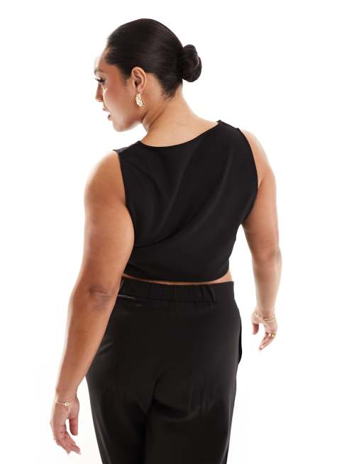 Yours waistcoat top in black, 2 of 4