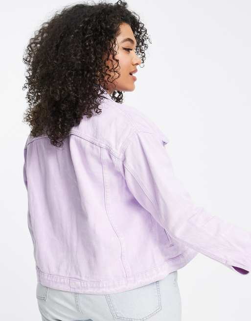 Lilac on sale jean jacket