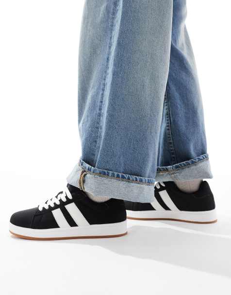 Yours – Wattierte Skater-Schuhe in Schwarz - view 1