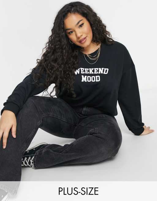 Weekend slogan sweatshirt new arrivals