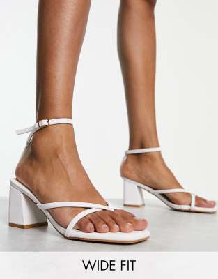 Strappy heels shop wide fit