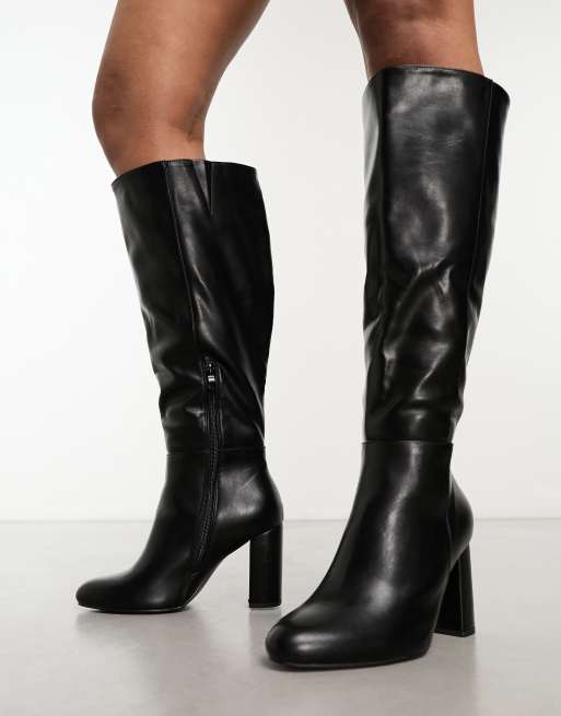 Heeled 2024 calf boots