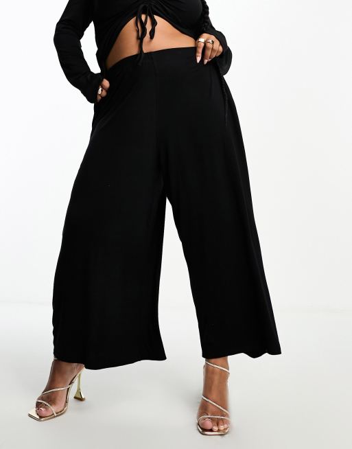 Wide Leg Culotte Pants