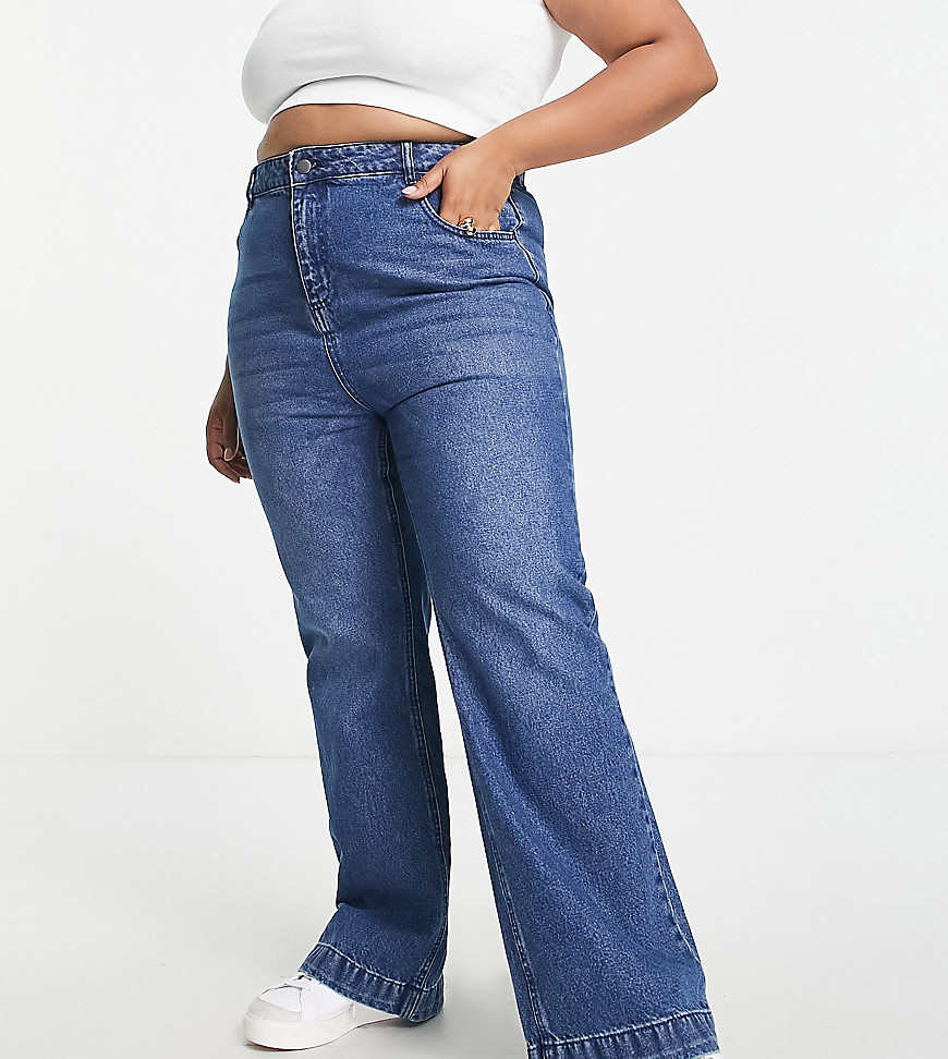 Yours wide leg jeans in blue