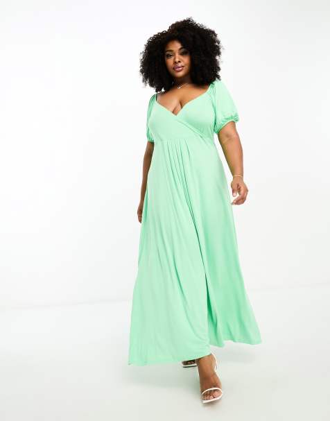 Green 2024 wrap dress