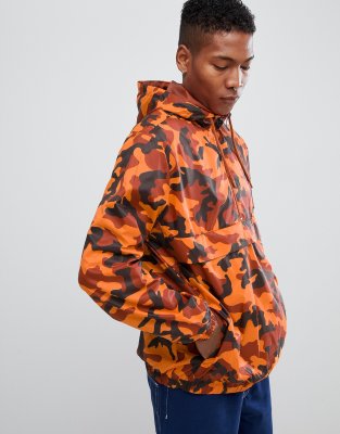 puma orange camo windbreaker