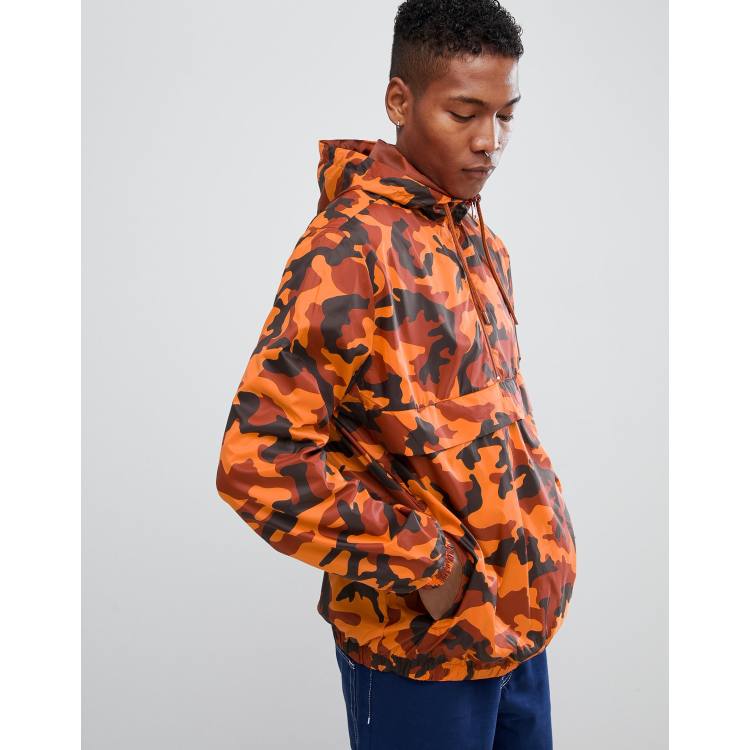 Orange camo jacket cropped best sale