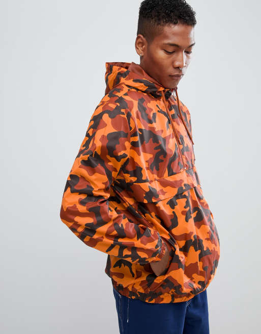 Orange on sale camo coat