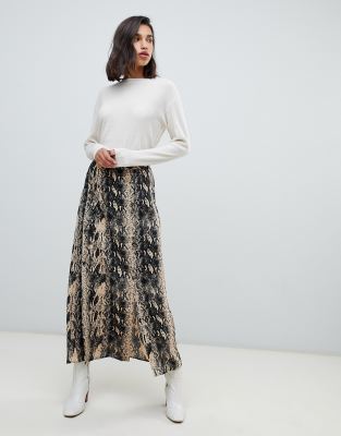Юбка макси со змеиным принтом Vero Moda-Мульти