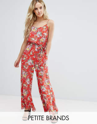 petite floral jumpsuit