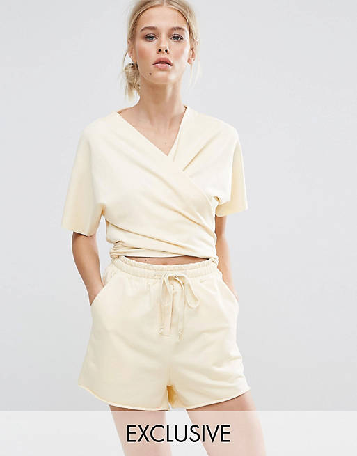ZACRO Sporty Romper With Wrap Front