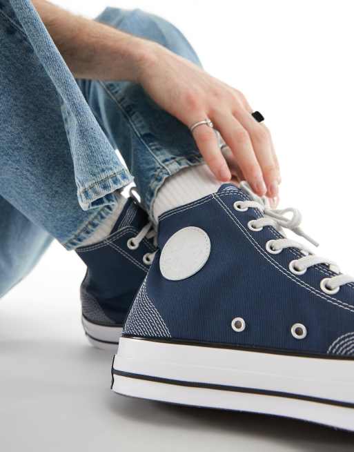Zapatillas abotinadas en azul marino Chuck 70 de Converse ASOS