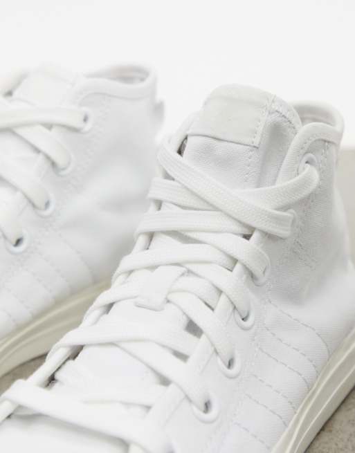 Zapatillas altas blancas Nizza de adidas Originals ASOS