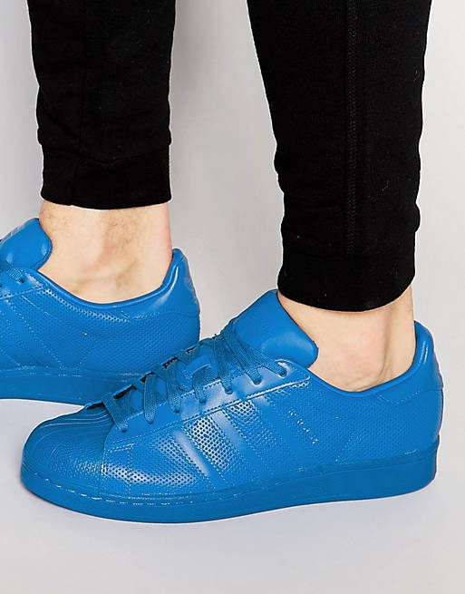 entusiasta segundo casete Zapatillas azules S80327 de adicolor de Adidas Originals Superstar | ASOS