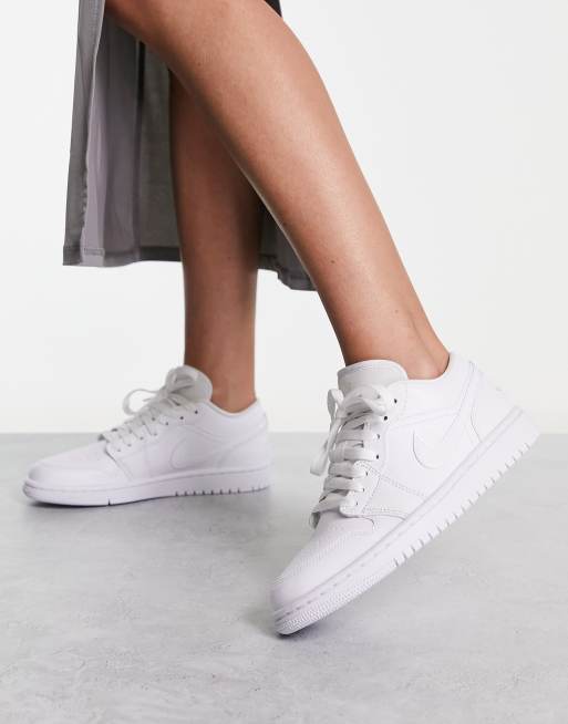 Zapatillas bajas en blanco Air 1 de Jordan 