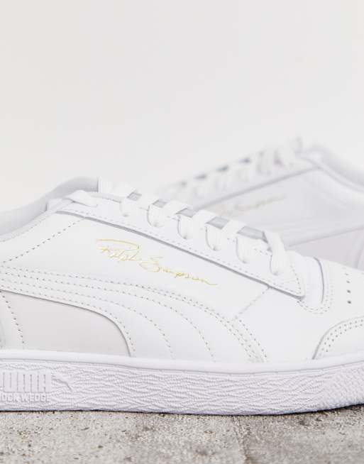 Zapatillas bajas en blanco triple Ralph Sampson de Puma, 4 de 4