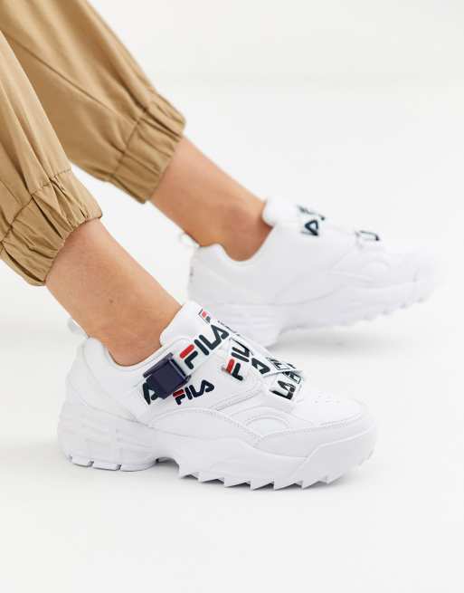 Zapatillas blancas con os tiras Fast Charge de Fila |