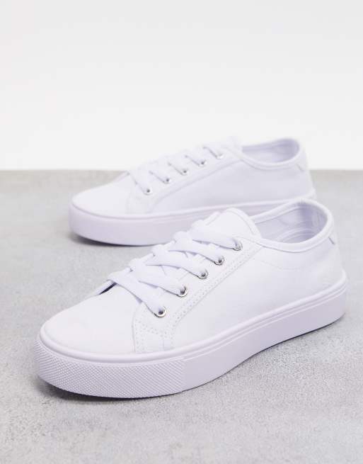 Zapatillas blancas de cordones Dizzy de ASOS DESIGN, 2 de 4