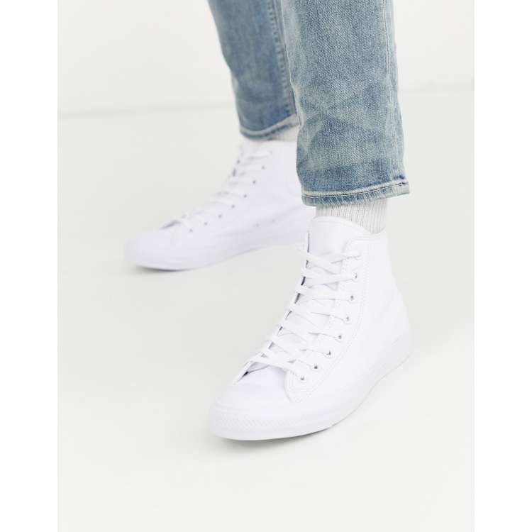 Converse blancas 2025 hombre cuero