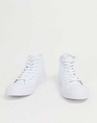 Zapatillas blancas de cuero Chuck Taylor All Star de Converse | ASOS