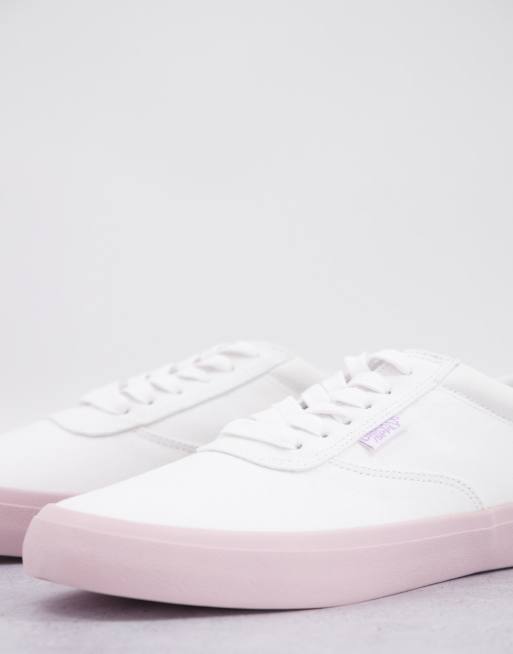 Zapatillas blancas de lona con suela en contraste de ASOS DESIGN, 4 de 4