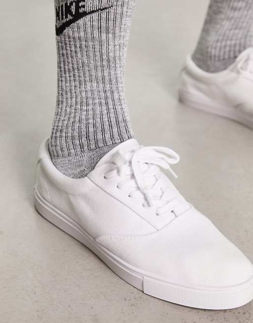 Zapatillas blancas de lona de ASOS DESIGN, 3 de 4