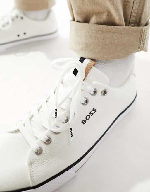 Zapatillas blancas hugo boss hot sale
