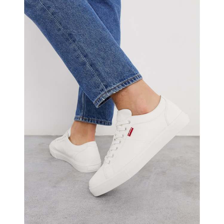 Zapatillas levis blancas online mujer