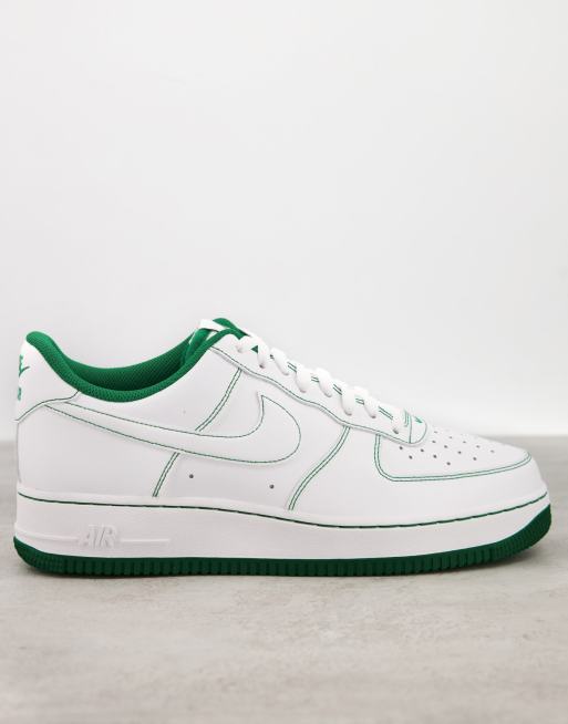 nike air force 1 low contrast stitch pine green