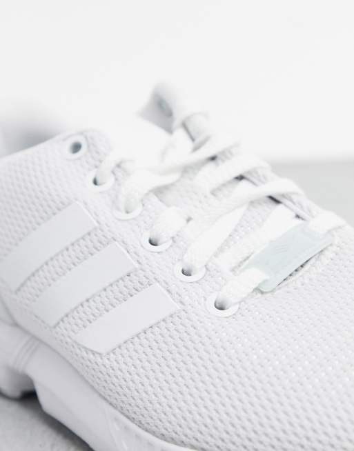 esta ahí Fuera de plazo Tigre Zapatillas blancas ZX Flux de adidas Originals | ASOS