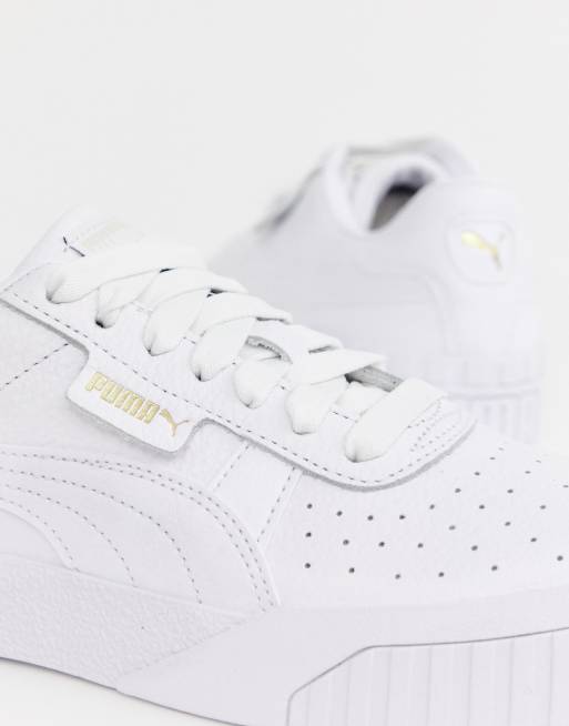Zapatillas blanco triple de Puma Cali, 3 de 4