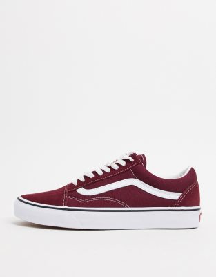 vans burdeos mujer