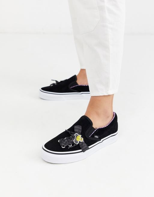 Zapatillas clásicas sin cordones con diseño de Pesadilla antes Navidad de Vans x Disney | ASOS