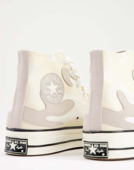 Zapatillas color piedra con aplicaciones de estilo camuflaje Chuck 70 de Converse, 4 de 4