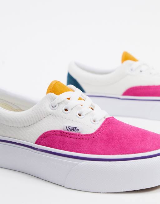 Vans era platform multicolor hot sale