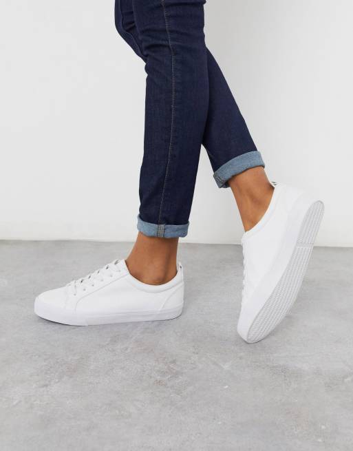 Zapatillas con cordones en blanco Dunn de ASOS DESIGN ASOS