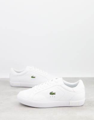 Zapatillas con diseño blanco triple Powercourt de Lacoste