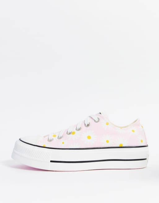 Zapatillas con plataforma alta en con estampado de margarita Chuck Ox de Converse | ASOS