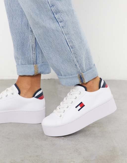 Zapatillas con plataforma plana de Tommy Jeans