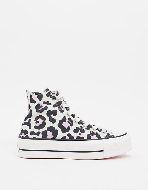 Zapatillas con plataforma y estampado leopardo rosa Chuck Taylor Hi Lift de Converse دفاية الايثانول Zapatillas con plataforma y estampado leopardo rosa Chuck Taylor Hi Lift de Converse دفاية الايثانول