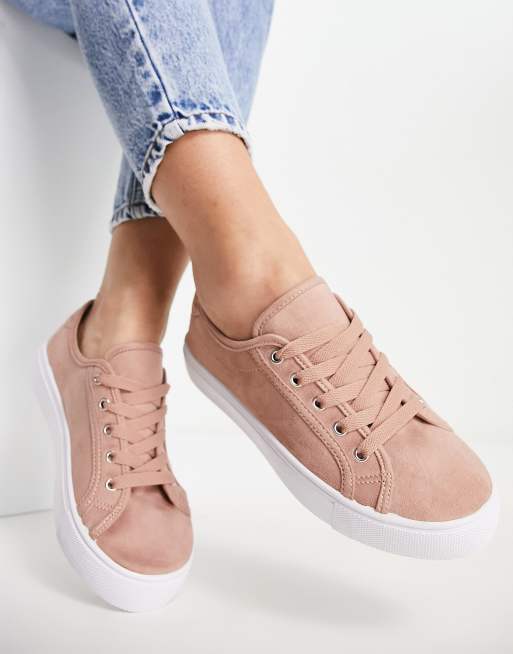 Zapatillas de especial con cordones en beis Dizzy de ASOS DESIGN |