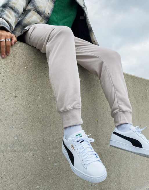 Una buena amiga Generacion detective Zapatillas de baloncesto clásicas en blanco y negro de Puma | ASOS